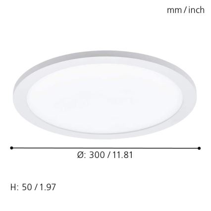 Eglo - Світлодіодний стельовий світильник SARSINA-C LED/16W/230V