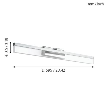 Eglo - Світлодіодний настінний світильник LED/10W/230V IP44