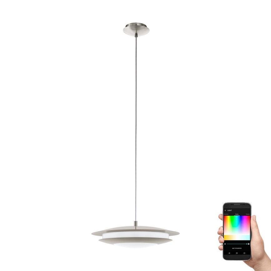 Eglo 98043 - LED RGBW Підвісна люстра з регулюванням яскравості MONEVA-C LED/18W/230V