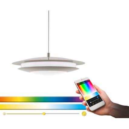 Eglo 98043 - Светодиодная подвесная RGBW-люстра с регулированием яркости MONEVA-C LED/18W/230V