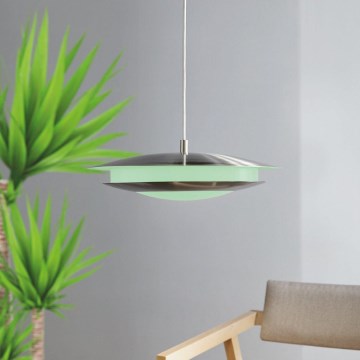 Eglo 98043 - Світлодіодна RGBW люстра на тросі з димером MONEVA-C LED/18W/230V