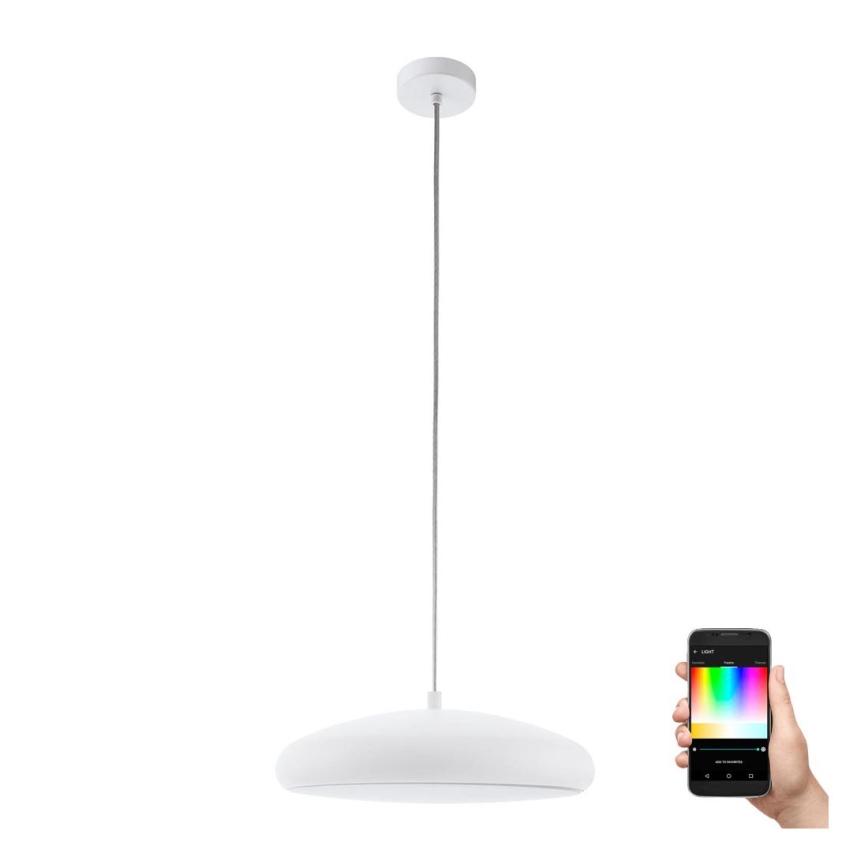Eglo 98046 - Підвісна LED RGB люстра з регулюванням яскравості RIODEVA-C LED/27W/230V