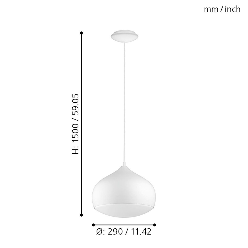 Eglo - Светодиодная подвесная RGBW-люстра с регулированием яркости COMBA-C LED/18W/230V Bluetooth