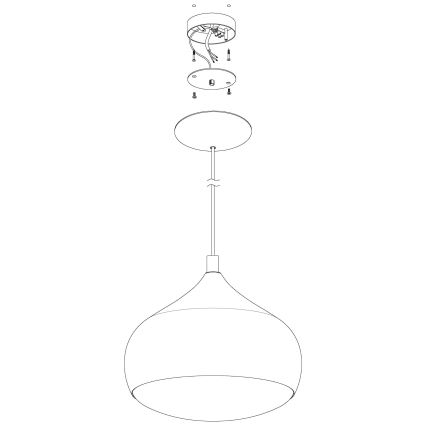 Eglo - Светодиодная подвесная RGBW-люстра с регулированием яркости COMBA-C LED/18W/230V Bluetooth