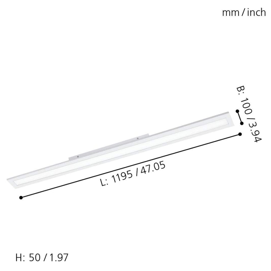 Eglo - LED RGBW Панель з регулюванням яскравості SALOBRENA-C LED/34W/230V + пульт дистанційного керування