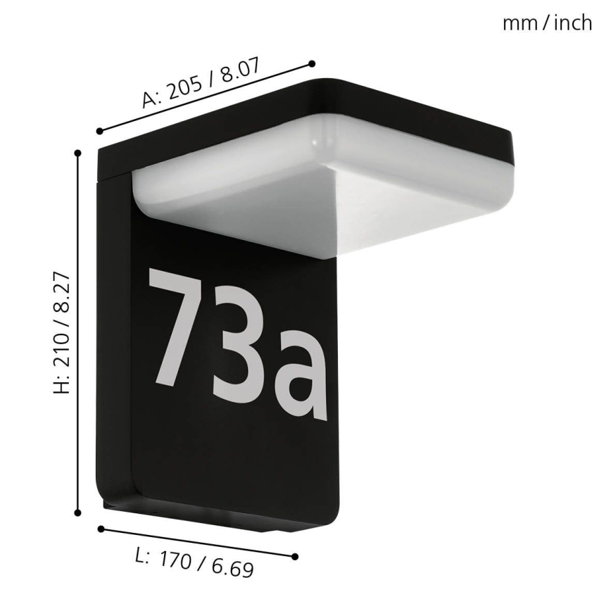 Eglo - Світлодіодний номер будинку LED/11W/230V IP44