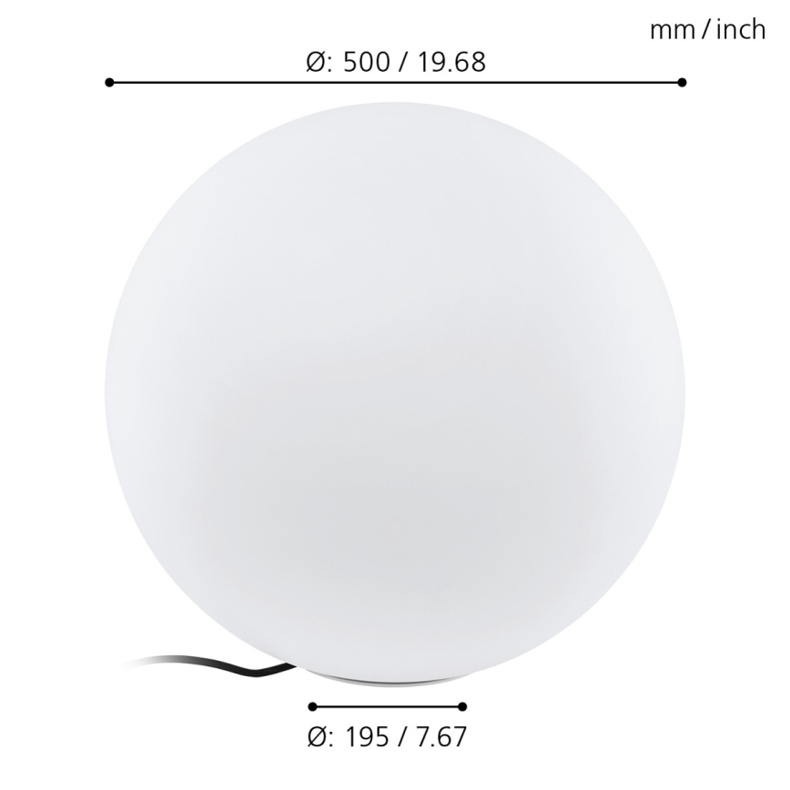 Eglo - Уличный торшер 1xE27/40W/230V IP65 ø500