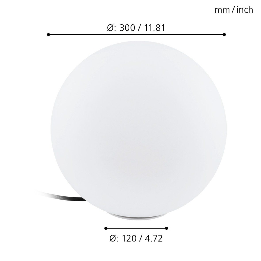 Eglo 98105 - Светодиодный уличный светильник RGBW MONTEROLO-C 1xLED/9W/230V IP65 Ø300