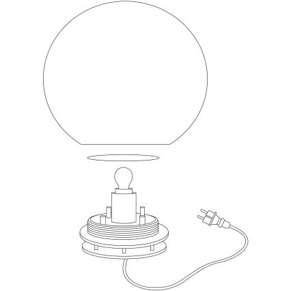 Eglo 98106 - Светодиодный уличный светильник RGBW MONTEROLO-C 1xLED/9W/230V IP65 Ø390