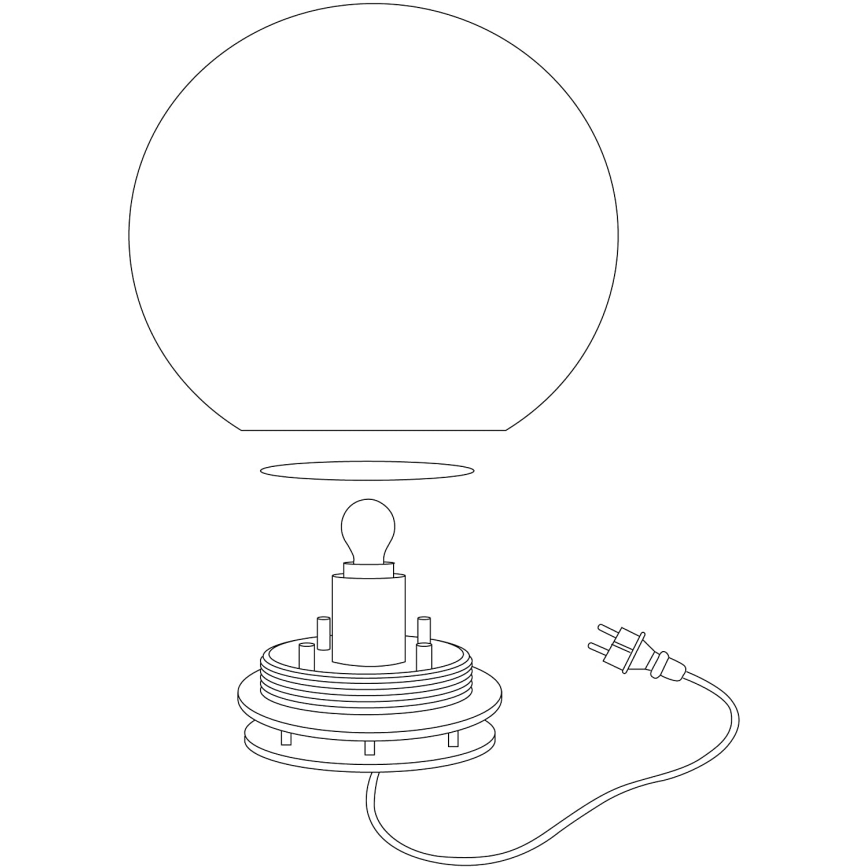 Eglo 98106 - Светодиодный уличный светильник RGBW MONTEROLO-C 1xLED/9W/230V IP65 Ø390