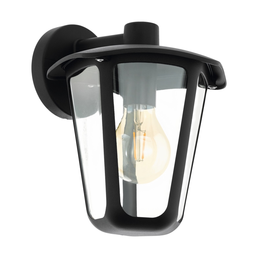 Eglo - Уличный настенный светильник 1xE27/60W/230V IP4черный