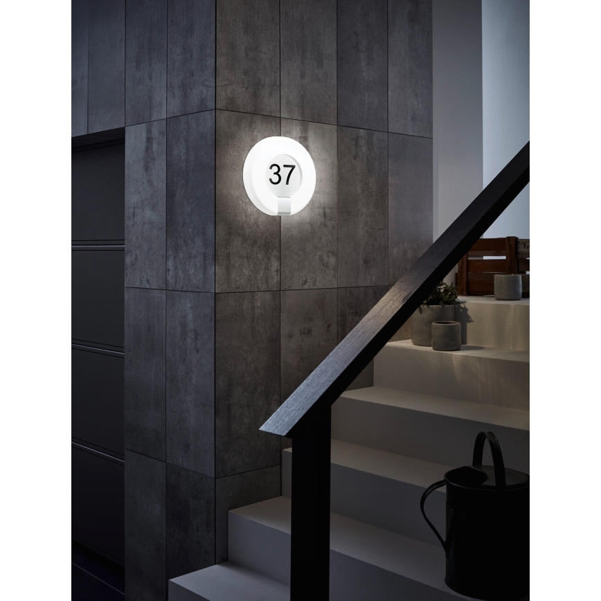 Eglo 98145 - Светодиодный регулируемый по яркости домовой номер MARCHESA-C LED/15W/230V IP44