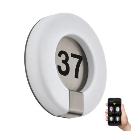 Eglo 98145 - Світлодіодний номер будинку з регулюванням яскравості MARCHESA-C LED/15W/230V IP44