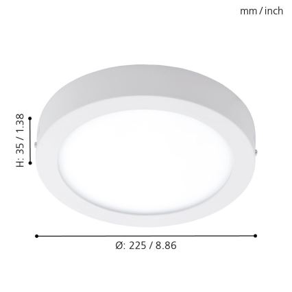 Eglo - Вуличний LED світильник з регулюванням яскравості ARGOLIS-C LED/16,5W/230V IP44