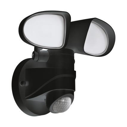Eglo - Вуличний світлодіодний настінний світильник з датчиком 2xLED/7,5W/230V IP44