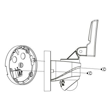Eglo - Вуличний світлодіодний настінний світильник з датчиком LED/15W/230V IP44