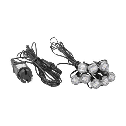 Eglo - Вулична декоративна LED гірлянда 9xLED 10м IP65 теплий білий