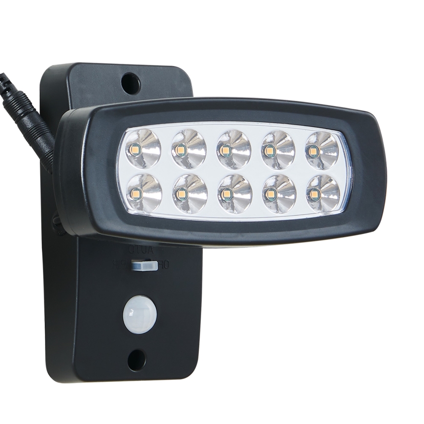 Eglo - Світлодіодний настінний світильник з датчиком на сонячній батареї LED/1,2V IP44
