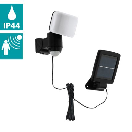 Eglo - Светодиодный настенный светильник на солнечной батарее с датчиком LED/3,7V 1800 mAh IP44