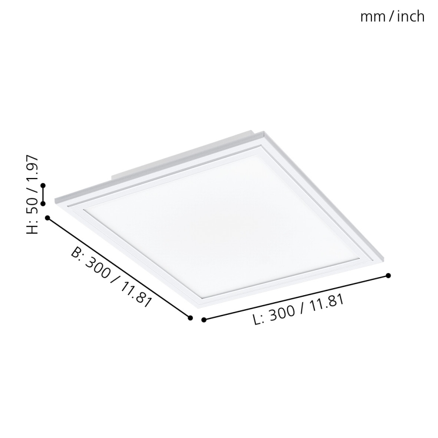 Eglo - Світлодіодний стельовий світильник з регульованою яскравістю LED/14W/230V + пульт дистанційного керування