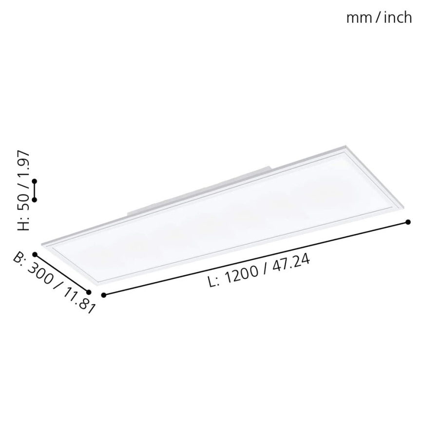 Eglo - Светодиодная панель с регулированием яркости LED/30W/230V + дистанционное управление