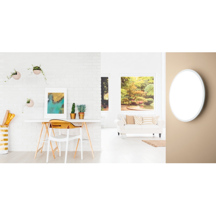 Eglo - Светодиодный потолочный светильник с регулированием яркости LED/19,5W/230V + пульт ДУ