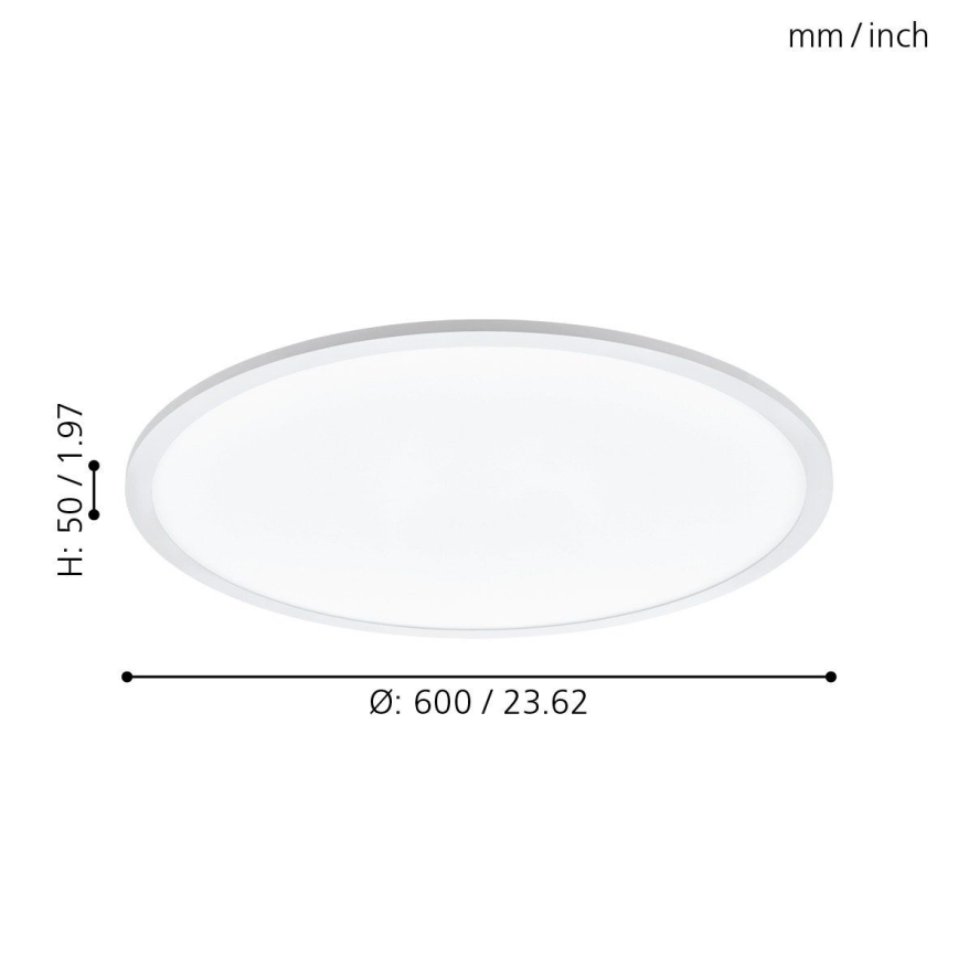 Eglo - Светодиодный потолочный светильник с регулированием яркости LED/30W/230V + дистанционное управление