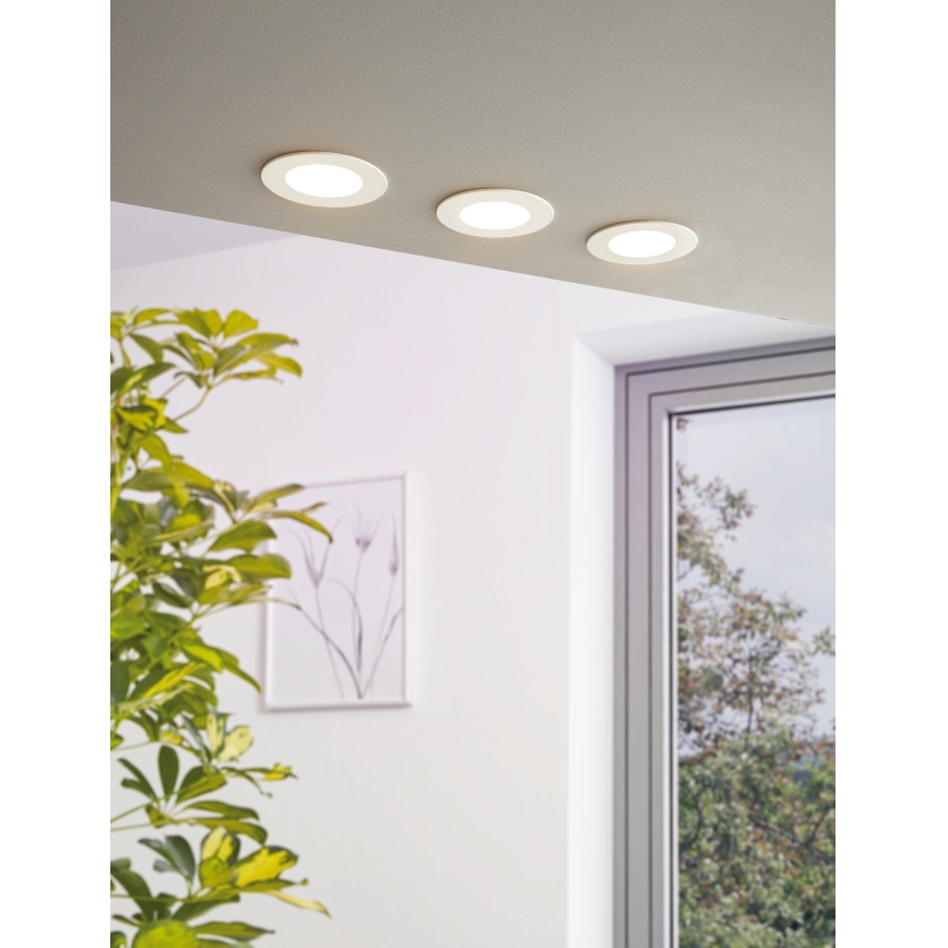 Eglo - Диммируемый встраиваемый потолочный LED-светильник LED/5W/230V с дистанционным управлением, диаметр 12 см