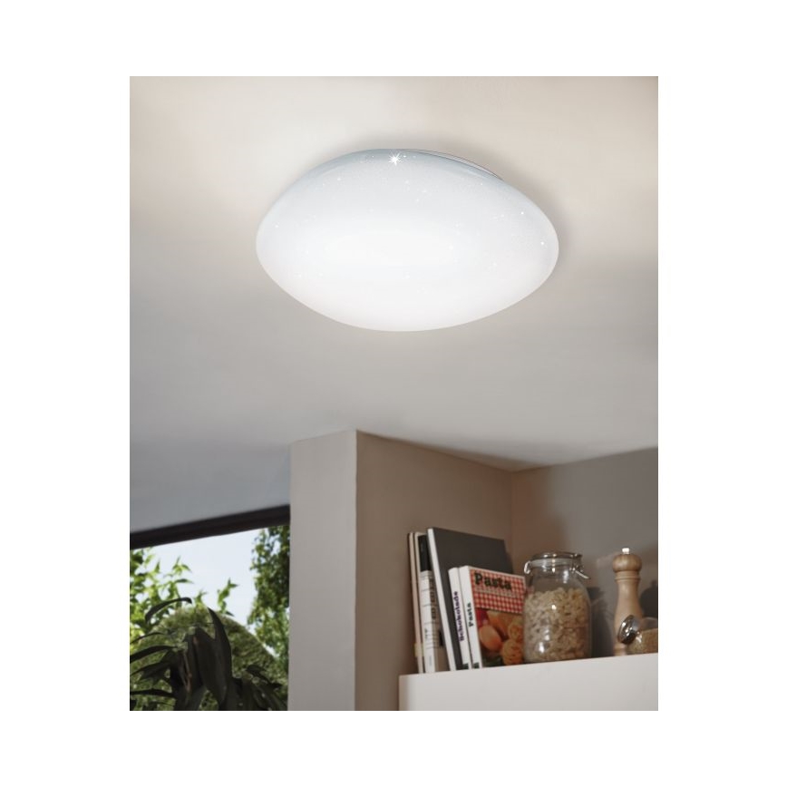 Eglo 98228 - LED диммируемый потолочный светильник SILERAS-A LED/36W/230V диаметр 60 см + пульт дистанционного управления