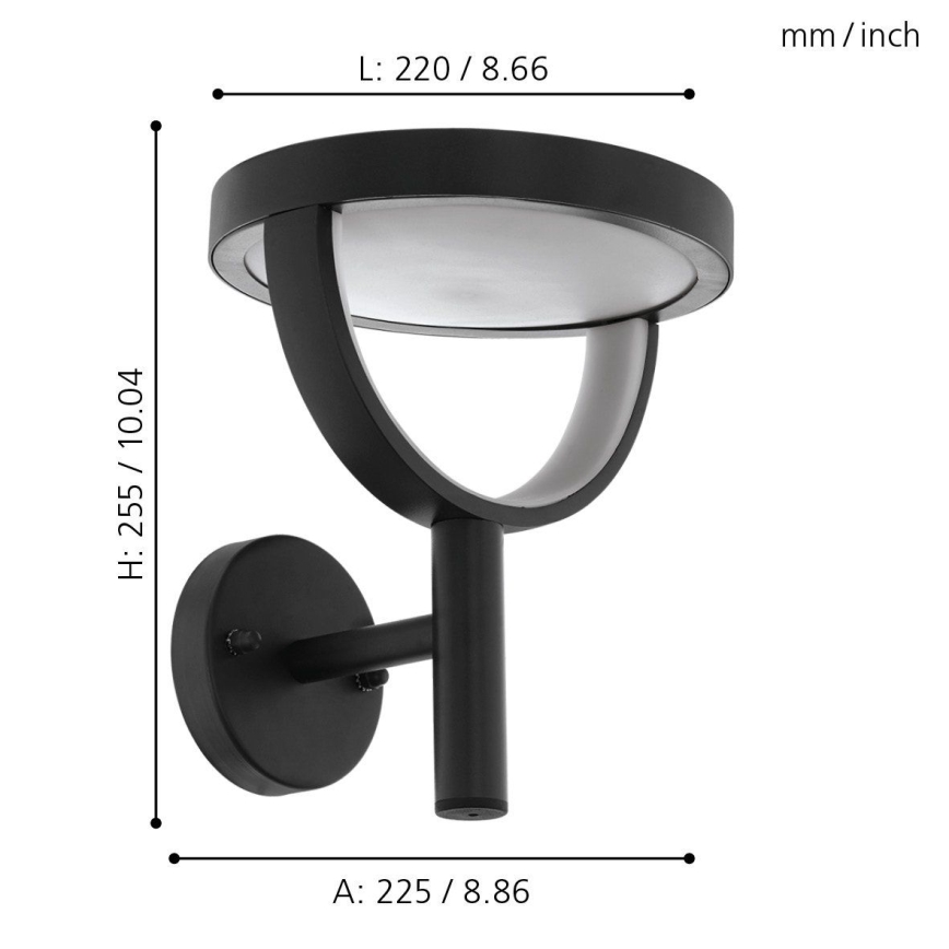 Eglo 98234 - Уличный светодиодный настенный светильник FRANCARI-C LED/15W/230V IP44