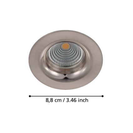 Eglo 98244 - Светодиодный диммируемый встроенный потолочный светильник SALICETO LED/6W/230V