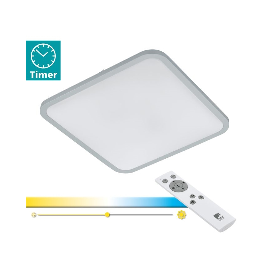 Eglo 98258 - LED стельовий світильник COGOLETO з регулюванням яскравості LED/30W/230V + пульт дистанційного керування