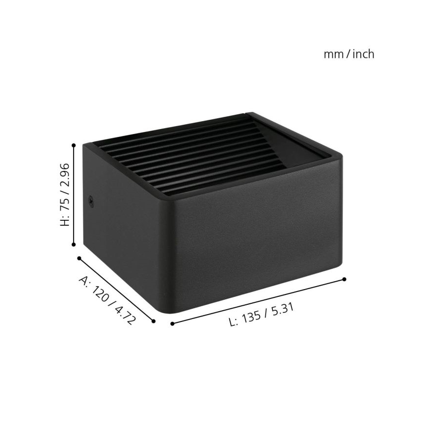 Eglo - Вуличний світлодіодний настінний світильник LED/6W/230V IP44