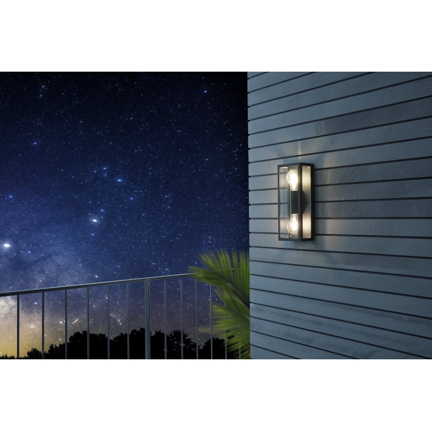 Eglo - Уличный настенный светильник 2xE27/60W/230V IP44