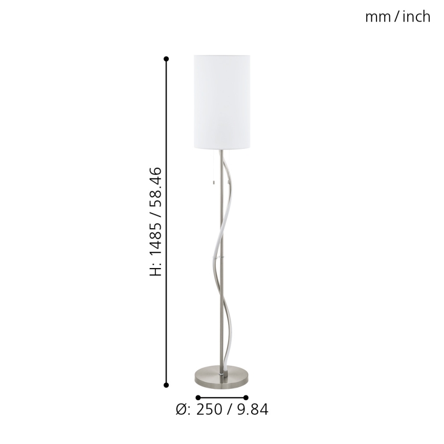 Eglo - Светильник напольный LED 1xE27/60W/230V + LED/11,8W