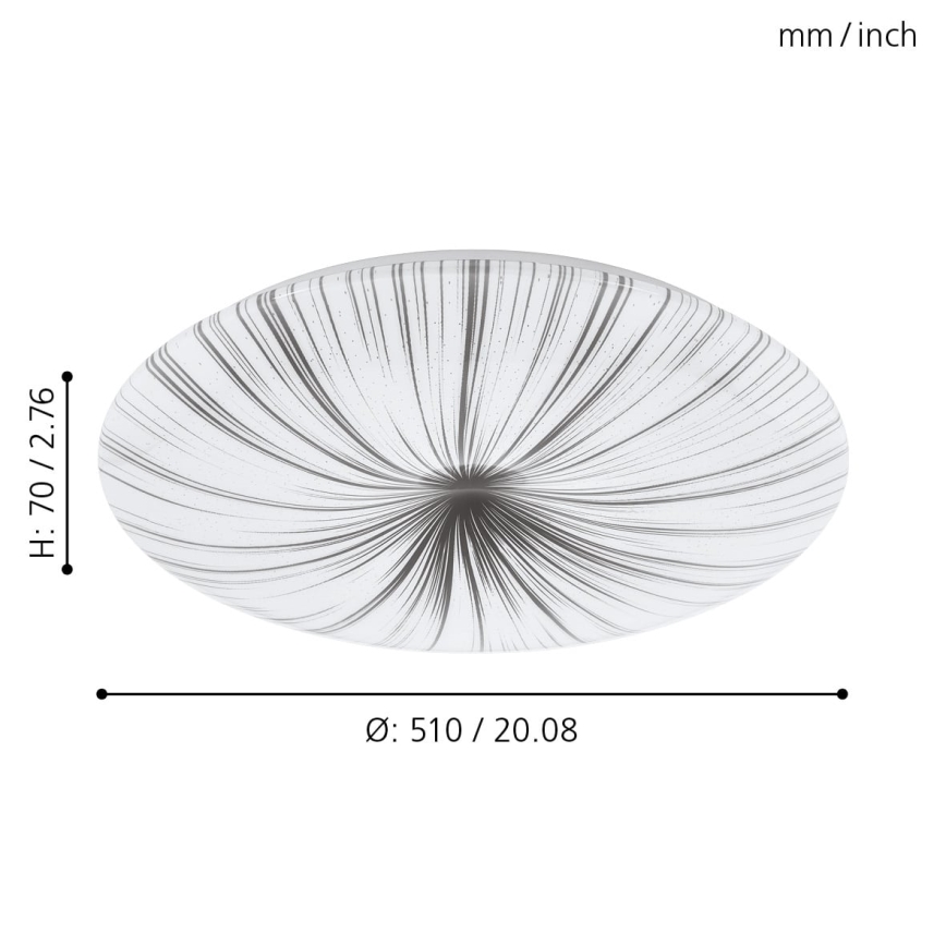 Eglo - Світлодіодний стельовий світильник LED/30,8W/230V