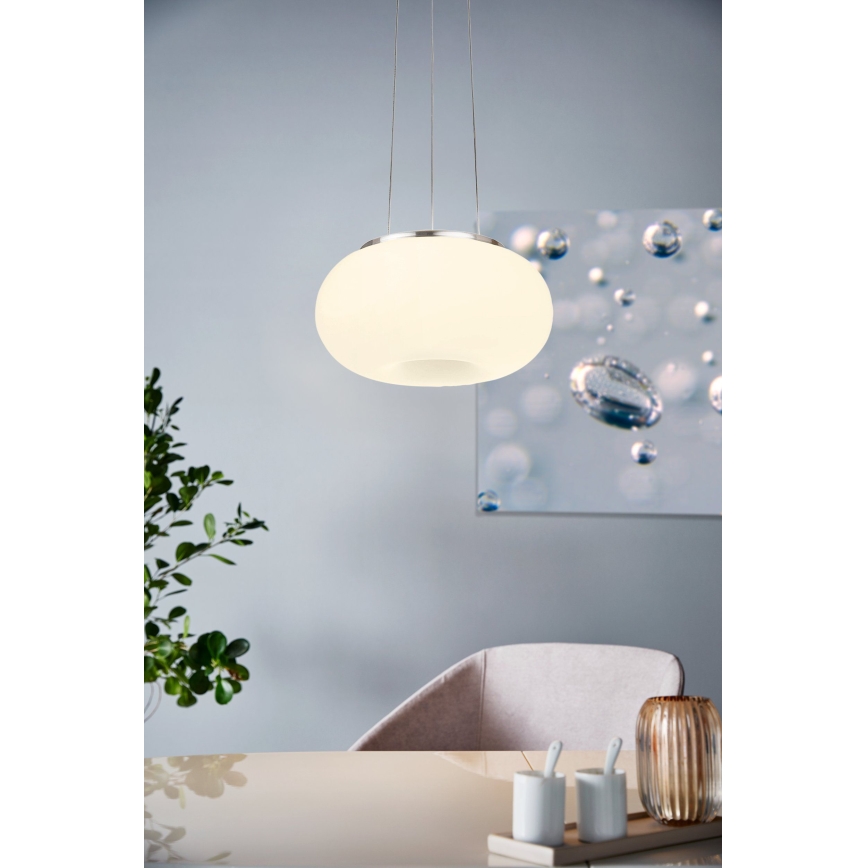 Eglo - LED RGB Підвісна люстра з регулюванням яскравості OPTICA-C LED/21W/230V діаметр 37,5 см