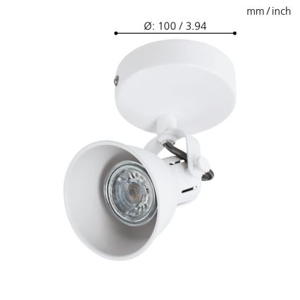 Eglo - Світлодіодний настінний точковий світильник 1xGU10/3,3W/230V