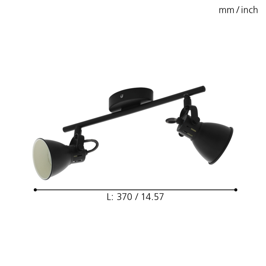 Eglo - Точковий LED світильник 2xGU10/3,3W/230V