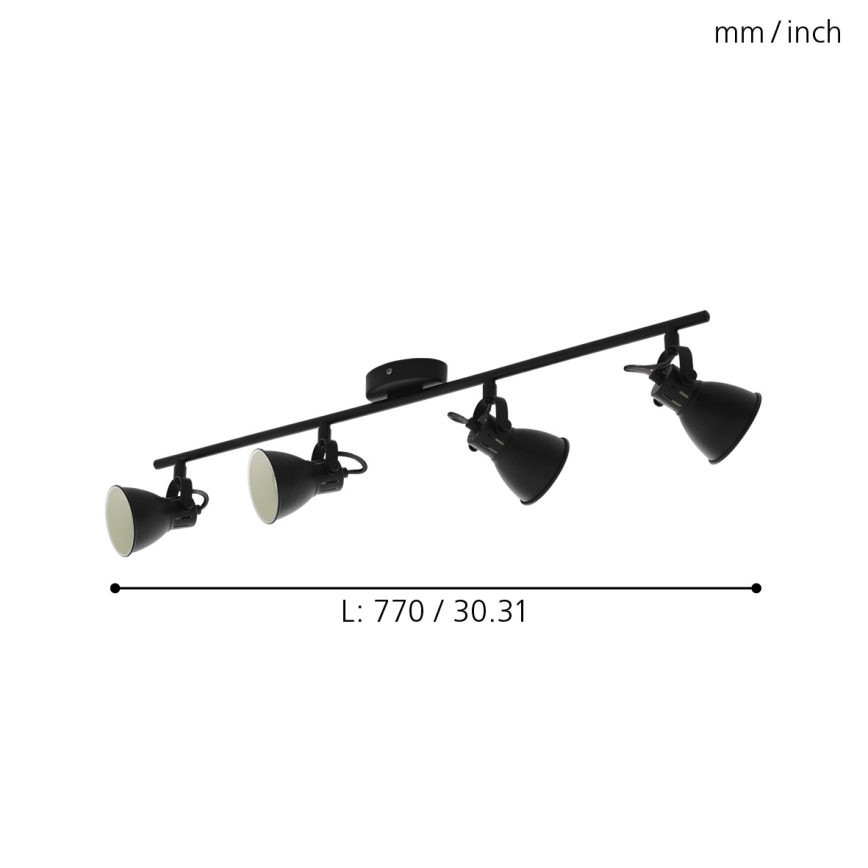 Eglo - Точковий LED світильник 4xLED/3,3W/230V