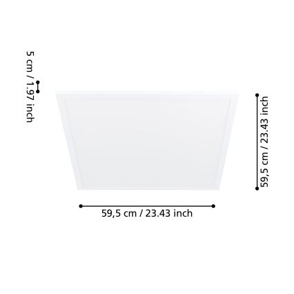 Eglo - Світлодіодний стельовий світильник з датчиком LED/34W/230V