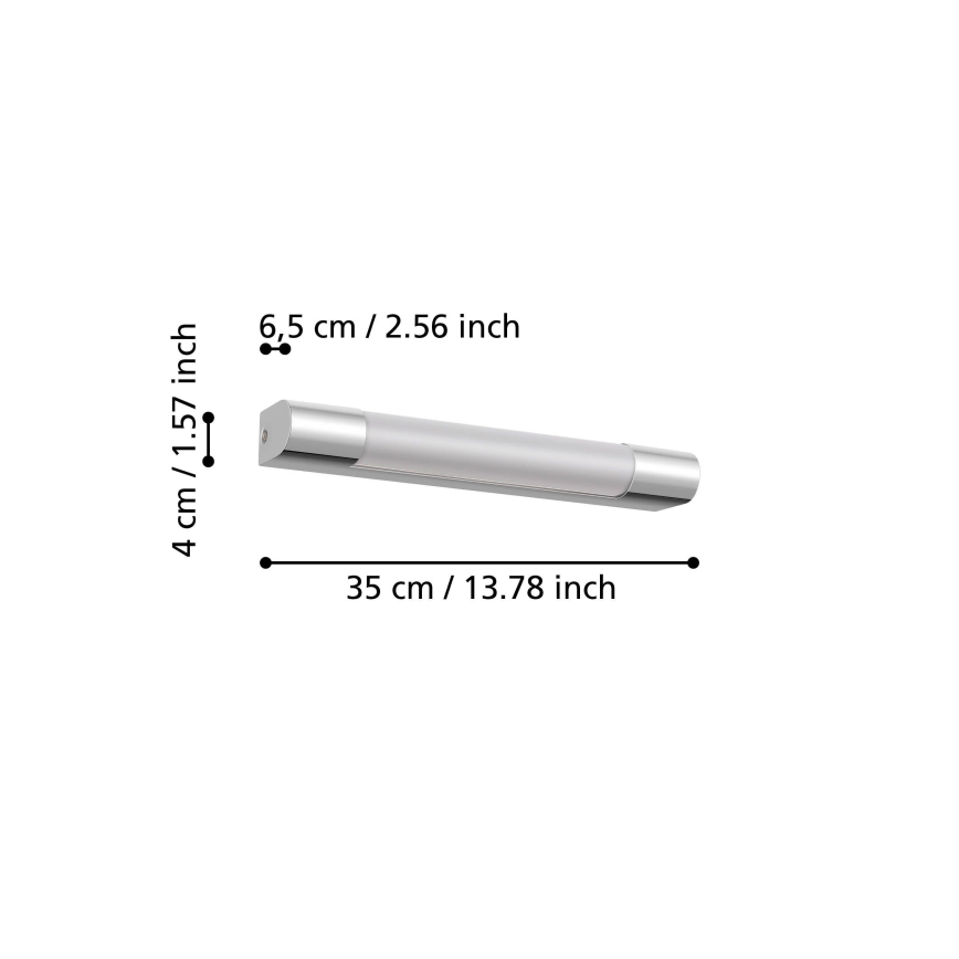 Егло 98442 - Світлодіодне освітлення дзеркала для ванної ТРАГАЦЕТЕ, 8 Вт/230 В, IP44
