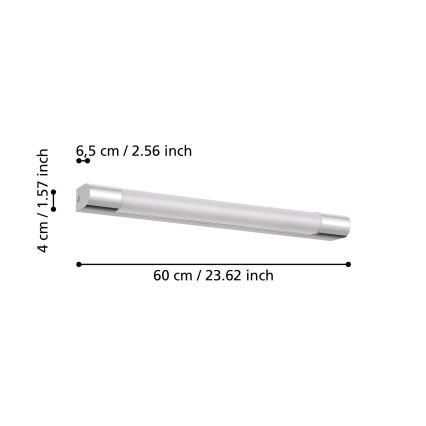 Eglo 98443 - Светодиодный светильник для зеркала в ванной TRAGACETE LED/16W/230V IP44