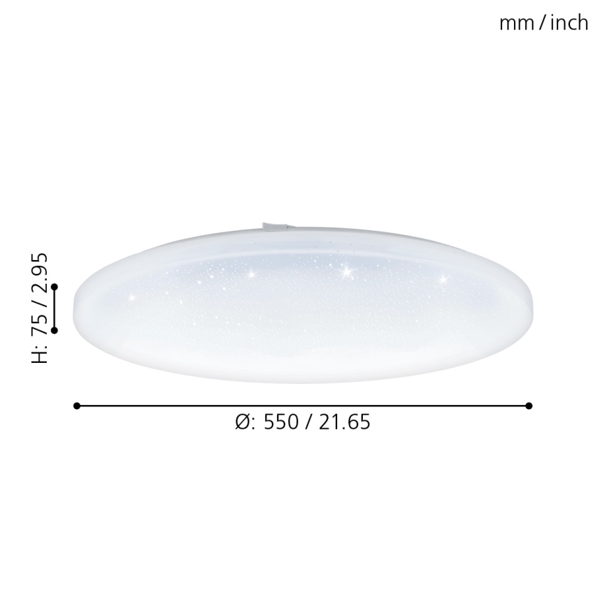 Eglo - Світлодіодний стельовий світильник LED/49,5W/230V