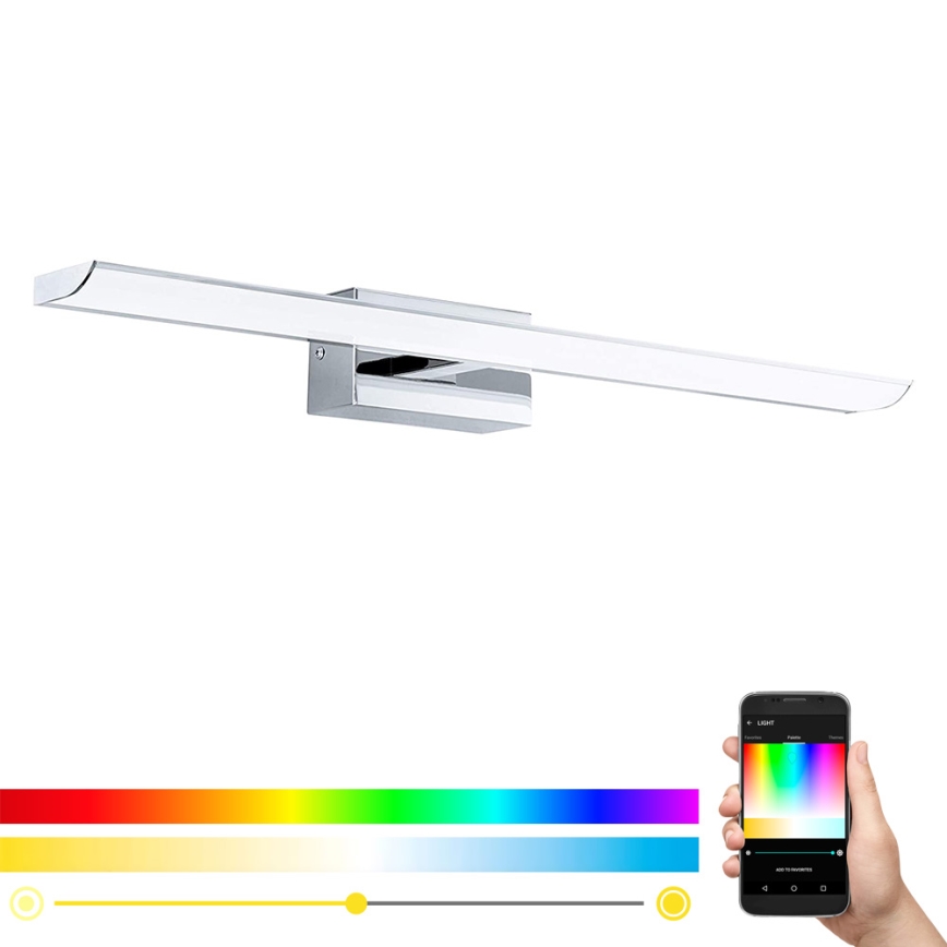Eglo - Светодиодный RGB-светильник для ванной комнаты с регулированием яркости LED/15,6W/230V IP44 + дистанционное управление