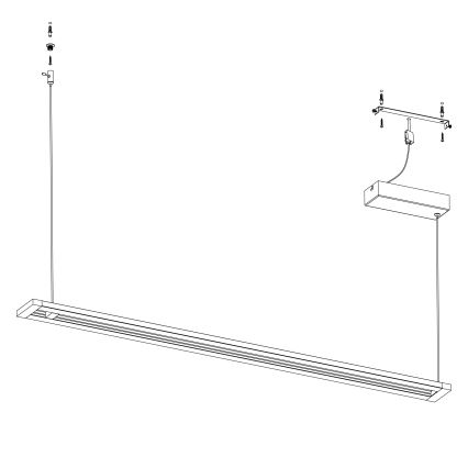 Eglo - Світлодіодна підвісна люстра LED/27W/230V