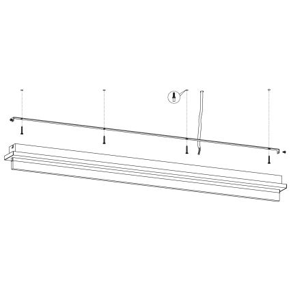 Eglo - Світлодіодний стельовий світильник LED/25W/230V