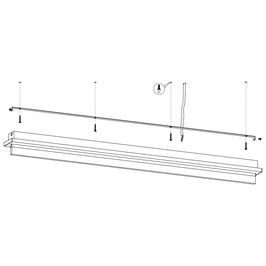 Eglo - Світлодіодний стельовий світильник LED/25W/230V