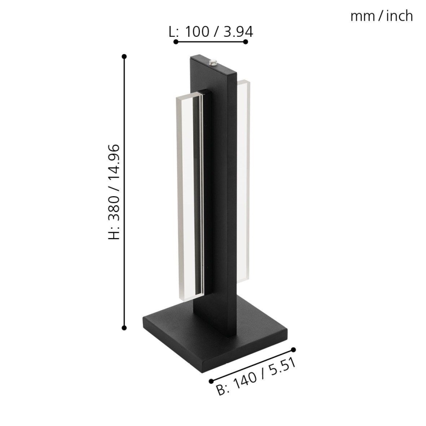 Eglo - Світлодіодна настільна лампа з регульованою яскравістю LED/15W/230V