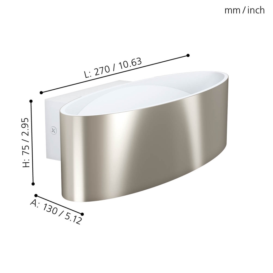 Eglo - Світлодіодний настінний світильник LED/10W/230V